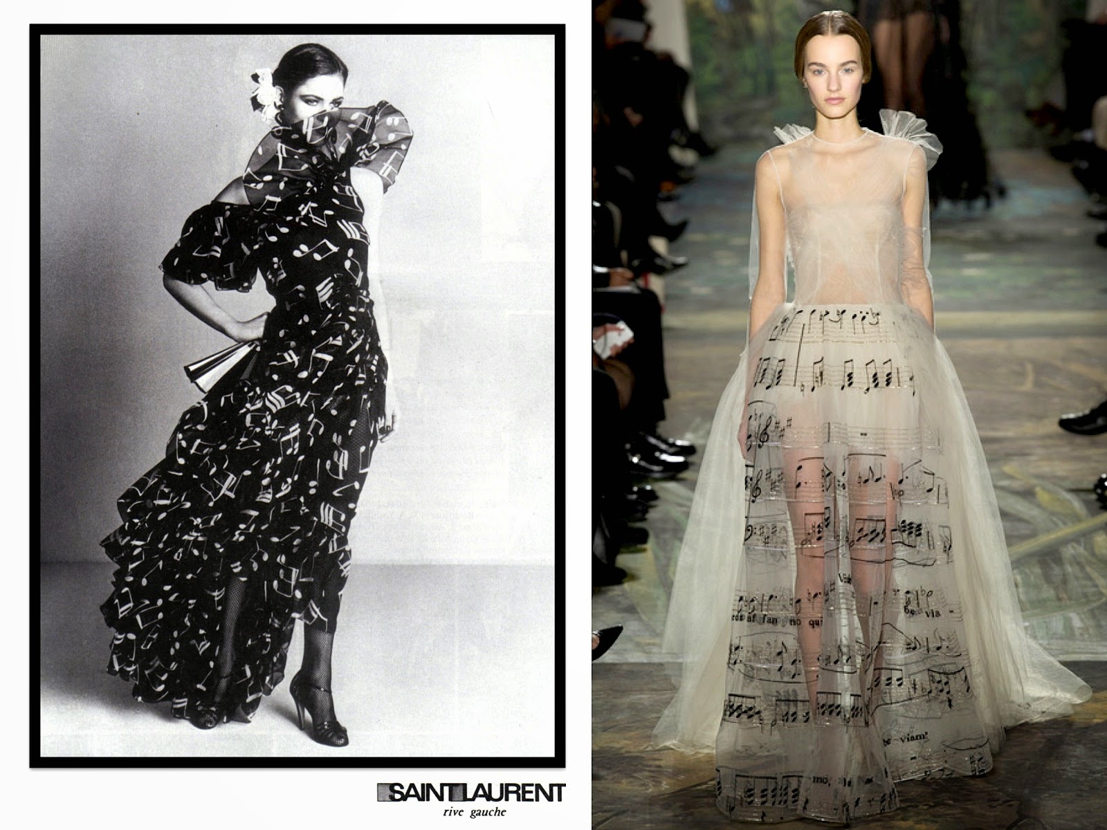 INTO THE FASHION INSPIRATION Yves Saint Laurent SS1980... Valentino